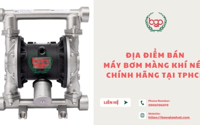 Địa điểm bán máy bơm màng khí nén uy tín chính hãng tại TPHCM