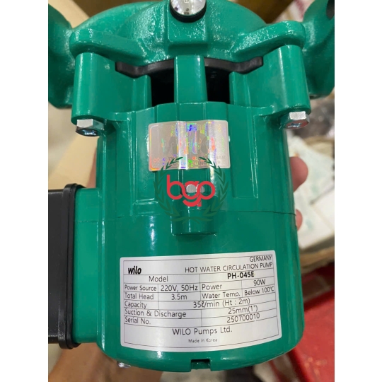 BƠM TUẦN HOÀN NƯỚC NÓNG Wilo PH-045E